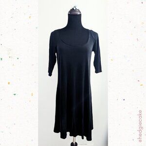 Eileen Fisher Black Silk Dress